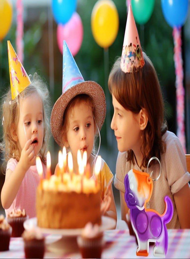 ١٠ عبوات من سلسلة مفاتيح صغيرة على شكل كلاب، هدايا حفلات العطلات، جوائز لطلاب المدارس والفصول الدراسية - Image 5